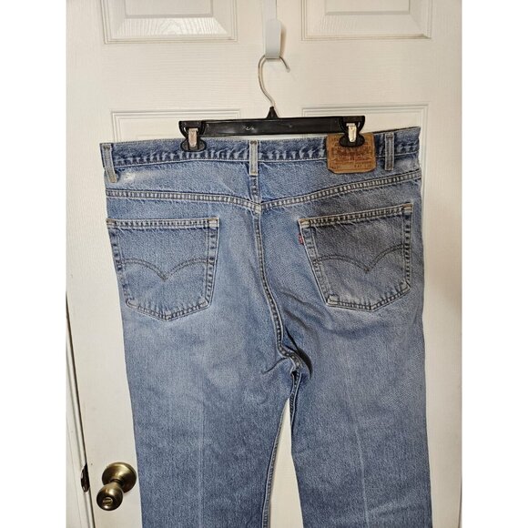 Levis 517 Jeans 42x30 Blue Denim Bootcut Cowboy Vintage Made in USA 1999 - Picture 6 of 10